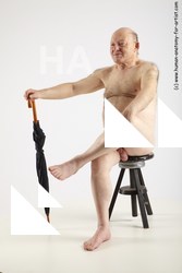 and more Nude Man White Sitting poses - simple Chubby Bald Grey Sitting poses - ALL Realistic