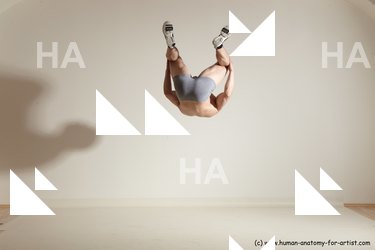 Underwear Martial art Man White Moving poses Slim Short Brown Dynamic poses Academic