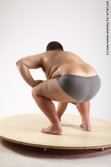 Underwear Man White Standing poses - ALL Overweight Short Standing poses - bend over Black Academic