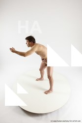 Nude Man White Standing poses - ALL Slim Short Brown Standing poses - bend over Multi angles poses Realistic