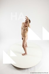 Nude Man White Standing poses - ALL Slim Short Brown Standing poses - simple Multi angles poses Realistic