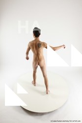 Nude Man White Standing poses - ALL Athletic Short Brown Standing poses - simple Multi angles poses Realistic