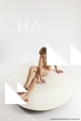Nude Man White Sitting poses - simple Underweight Medium Brown Sitting poses - ALL Multi angles poses Realistic