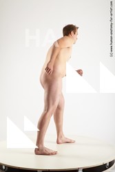 Nude Man White Standing poses - ALL Average Short Brown Standing poses - simple Realistic