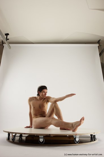 Nude Man White Standing poses - ALL Slim Short Brown Standing poses - simple Multi angles poses Realistic