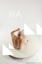 Nude Man White Sitting poses - simple Slim Bald Sitting poses - ALL Multi angles poses Realistic