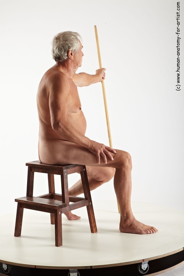 Nude Man White Sitting poses - simple Average Short Grey Sitting poses - ALL Multi angles poses Realistic