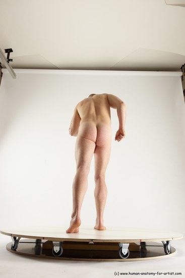 Nude Man White Standing poses - ALL Slim Bald Standing poses - simple Multi angles poses Realistic
