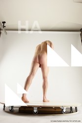 Nude Man White Standing poses - ALL Slim Bald Standing poses - simple Multi angles poses Realistic