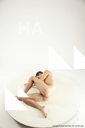 Nude Man White Laying poses - ALL Athletic Short Brown Laying poses - on side Multi angles poses Realistic