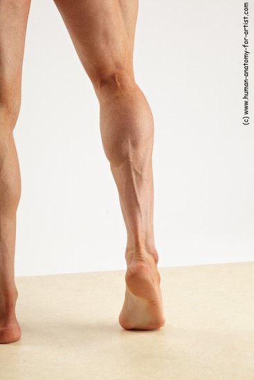 Swimsuit Man White Detailed photos Muscular Short Blond Academic