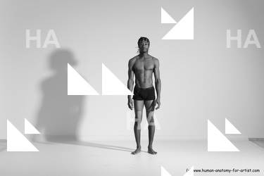 Underwear Gymnastic poses Man Black Athletic Black Dancing Dreadlocks Dynamic poses Academic