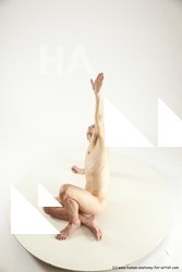Nude Man White Sitting poses - simple Athletic Short Brown Sitting poses - ALL Multi angles poses Realistic