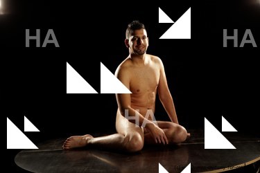 Nude Man Another Sitting poses - simple Average Short Brown Sitting poses - ALL Realistic