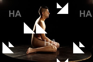 Nude Man Another Sitting poses - simple Average Short Brown Sitting poses - ALL Realistic