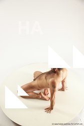 Nude Man White Average Short Brown Sitting poses - ALL Sitting poses - on knees Multi angles poses Realistic