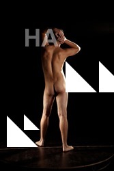 Nude Man Another Standing poses - ALL Average Short Brown Standing poses - simple Realistic