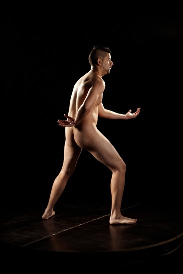 Nude Man Another Standing poses - ALL Average Short Brown Standing poses - simple Realistic