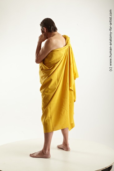 Drape Man White Standing poses - ALL Average Short Brown Standing poses - simple Academic