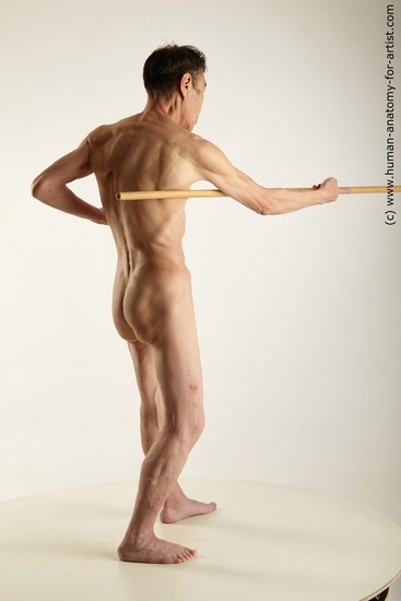 Nude Fighting Man Asian Standing poses - ALL Slim Medium Black Standing poses - simple Realistic