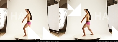 Underwear Man Asian Slim Long Black 3D Stereoscopic poses Academic