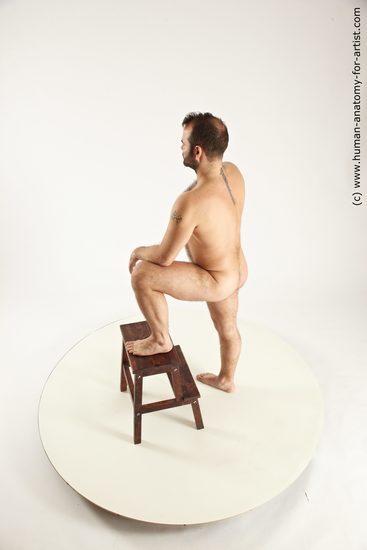 Nude Man White Standing poses - ALL Average Short Brown Standing poses - simple Realistic