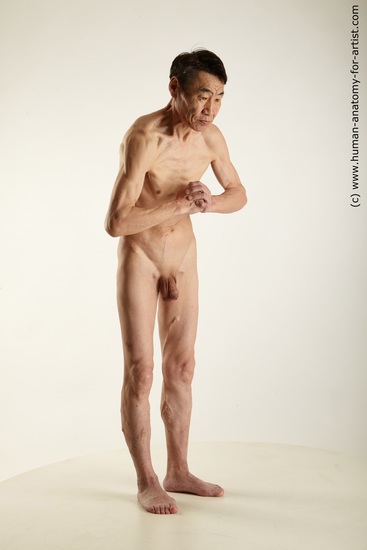 Nude Man Asian Standing poses - ALL Slim Short Brown Standing poses - simple Standard Photoshoot Realistic
