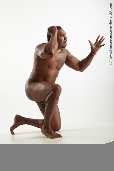 Nude Man Black Average Short Black Standard Photoshoot Realistic