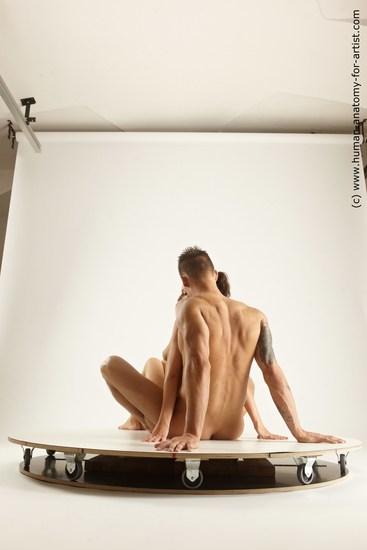 Nude Woman - Man White Athletic Brown Multi angles poses Realistic