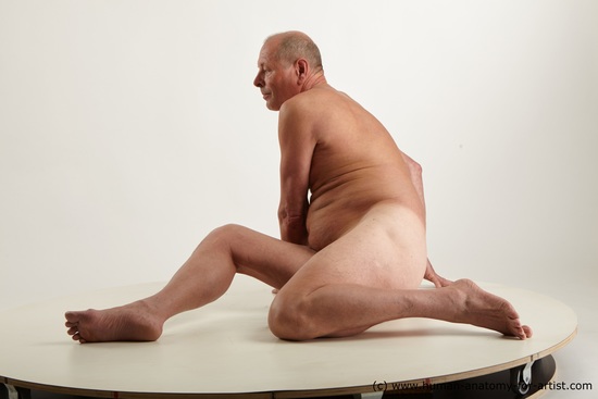 Nude Man White Chubby Short Grey Standard Photoshoot Realistic