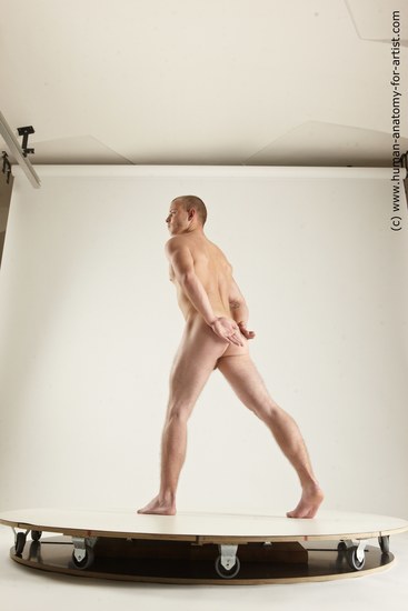 Nude Man White Standing poses - ALL Slim Short Brown Standing poses - simple Multi angles poses Realistic