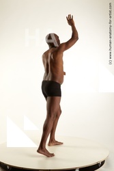 Underwear Fighting with spear Man White Standing poses - ALL Average Short Black Standing poses - simple Standard Photoshoot Academic