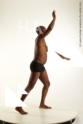 Underwear Fighting with spear Man White Standing poses - ALL Average Short Black Standing poses - simple Standard Photoshoot Academic