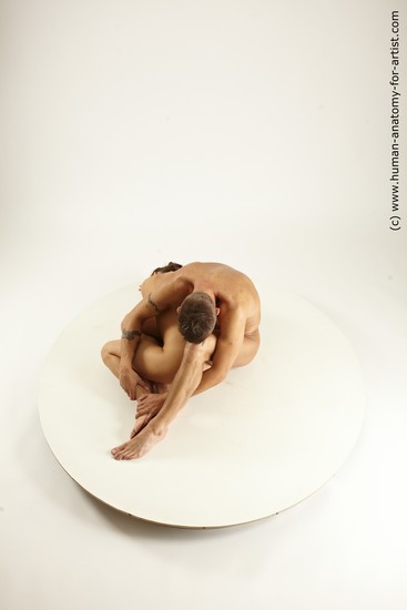 Nude Woman - Man White Slim Brown Multi angles poses Realistic