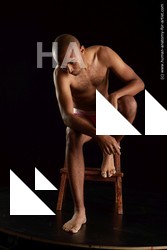 Underwear Man Black Slim Short Brown Standard Photoshoot Academic