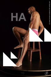 Underwear Man Black Slim Short Brown Standard Photoshoot Academic