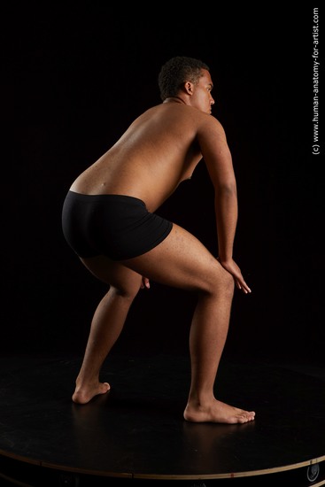 Underwear Man Black Standing poses - ALL Average Short Black Standing poses - simple Standard Photoshoot Academic