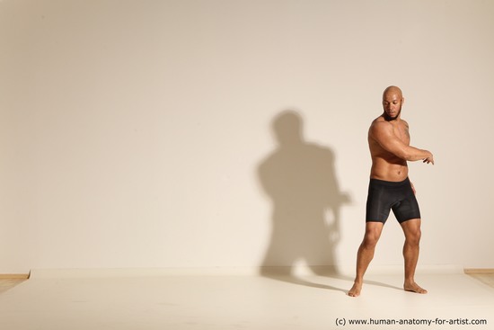 Underwear Man Dynamic poses Academic