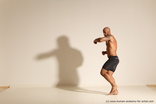 Underwear Man Dynamic poses Academic