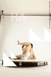 Underwear Man Asian Laying poses - ALL Athletic Medium Laying poses - on back Black Multi angles poses Academic