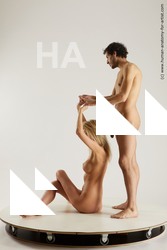 Nude Woman - Man White Slim Multi angles poses Realistic