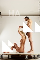 Nude Woman - Man White Slim Multi angles poses Realistic