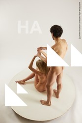 Nude Woman - Man White Slim Multi angles poses Realistic