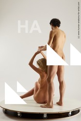Nude Woman - Man White Slim Multi angles poses Realistic