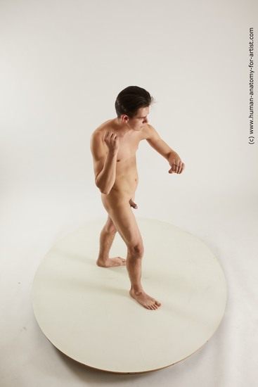 Nude Man White Standing poses - ALL Slim Short Black Standing poses - simple Multi angles poses Realistic