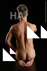 Nude Fighting with sword Man White Muscular Short Grey Standard Photoshoot Realistic