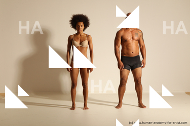 Underwear Man Black Athletic Dancing Dynamic poses Academic