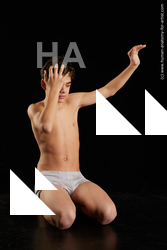 Underwear Man White Average Short Black Standard Photoshoot  Academic