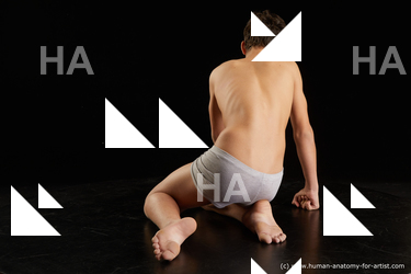 Underwear Man White Average Short Black Standard Photoshoot  Academic