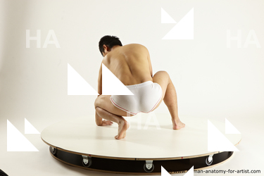 Underwear Man White Slim Medium Black Multi angles poses Academic